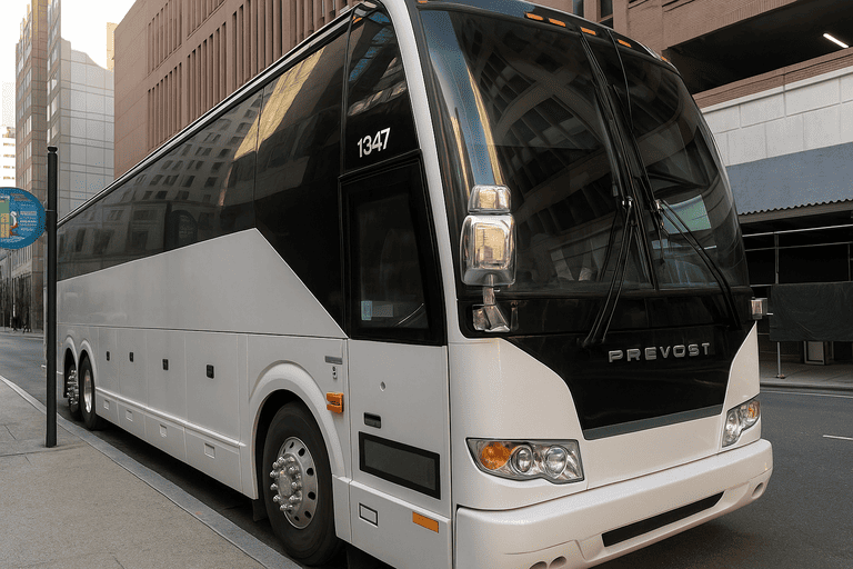 a Pearl City Charter Bus coach bus